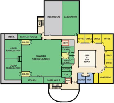 Facility Map Upper Floor Large