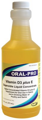 ORAL PRO™ Vitamin D3 Plus E500 32oz