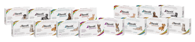 Multiple boxes of Revolt for Pet health